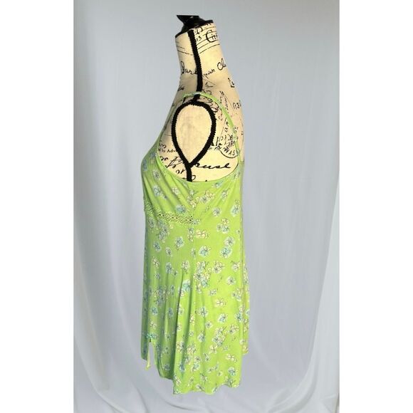 Vintage Victoria's Secret Angels Women's Large Green Slip Dress Mini Sleeveless - Picture 4 of 10